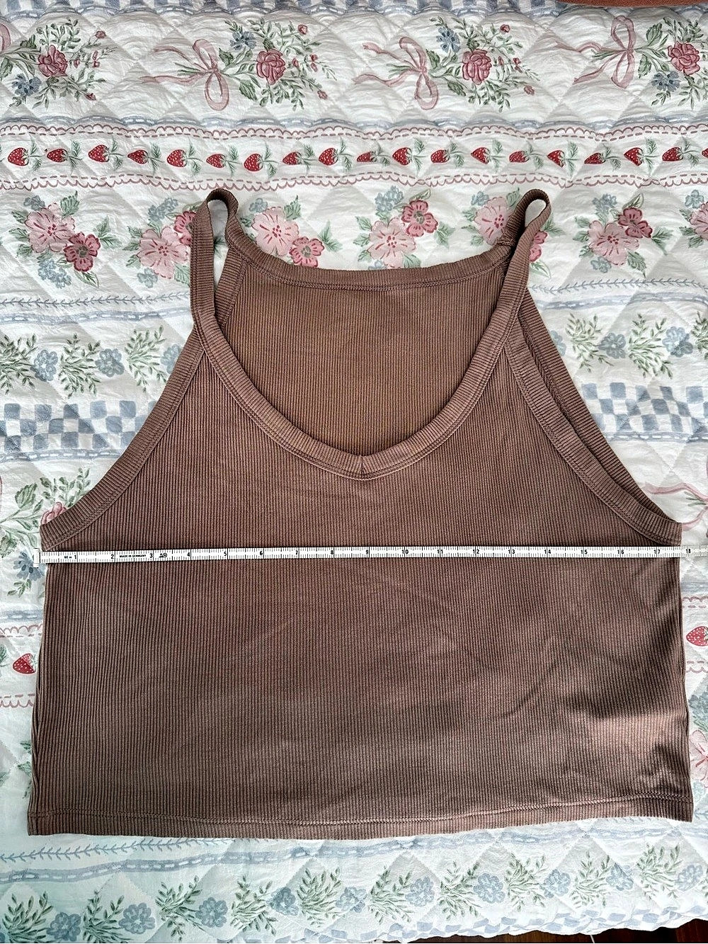 Aeropostale Wear 2 Ways Cropped Tank Brown